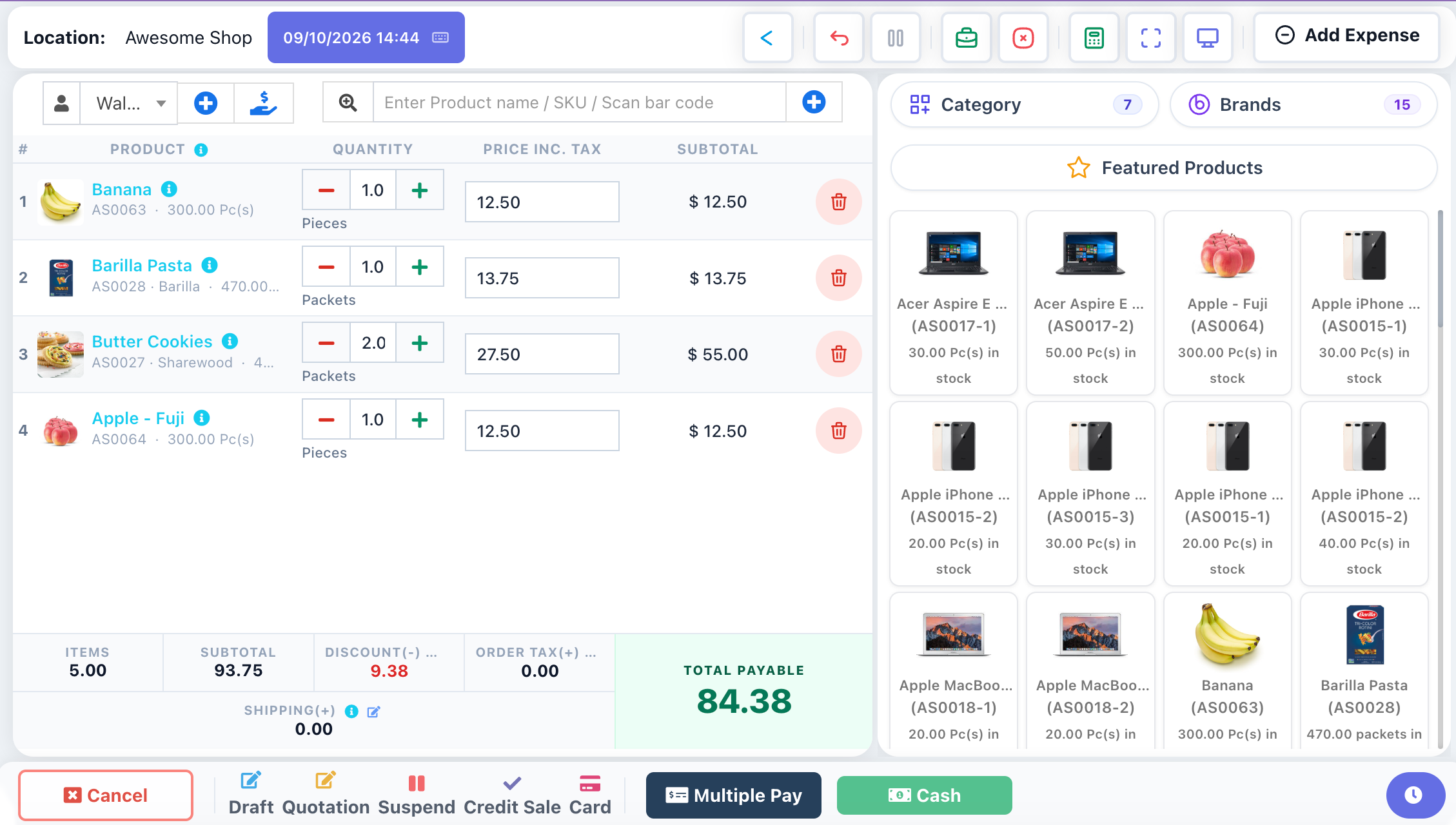 Profit POS — sistema de ventas en tablet Android